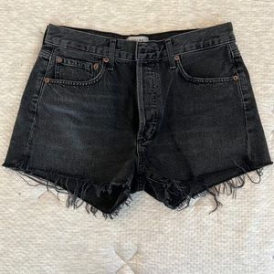 Agolde black denim shorts - Parker style